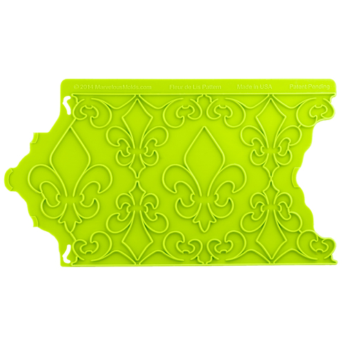 Marvelous Molds - Fleur de Lis Pattern Silicone Onlay