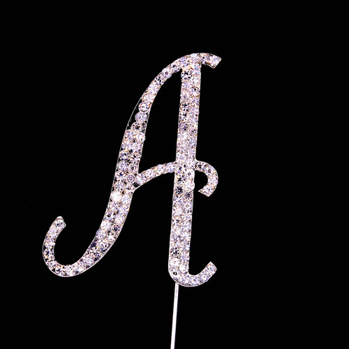 Bling Diamante 7cm Letter A