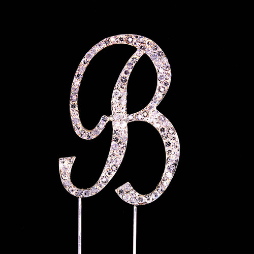 Bling Diamante 7cm Letter B