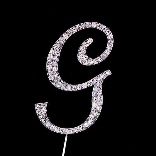 Bling Diamante 7cm Letter G