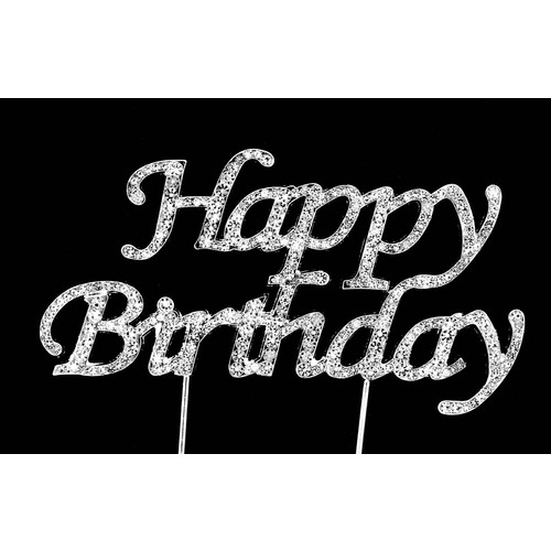 Bling Diamante 5cm Happy Birthday