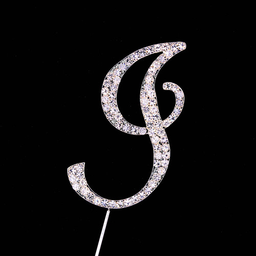 Bling Diamante 7cm Letter I