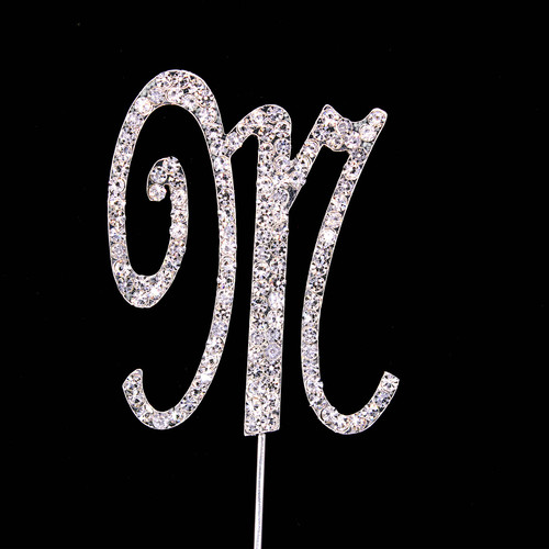 Bling Diamante 7cm Letter M