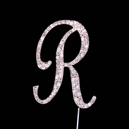 Bling Diamante 7cm Letter R