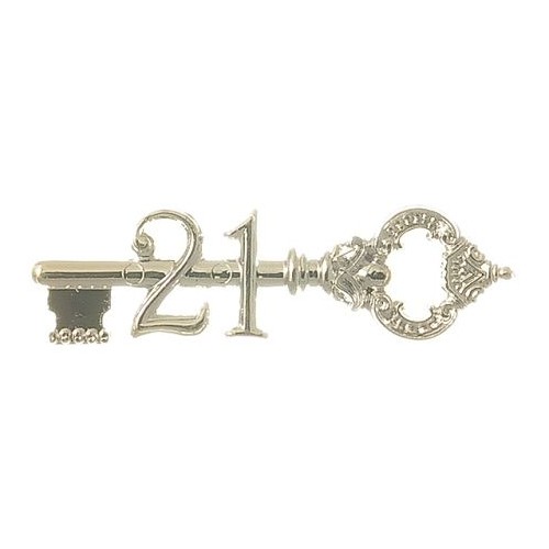 21st Key  Antique  76mm Silver Small (EA)