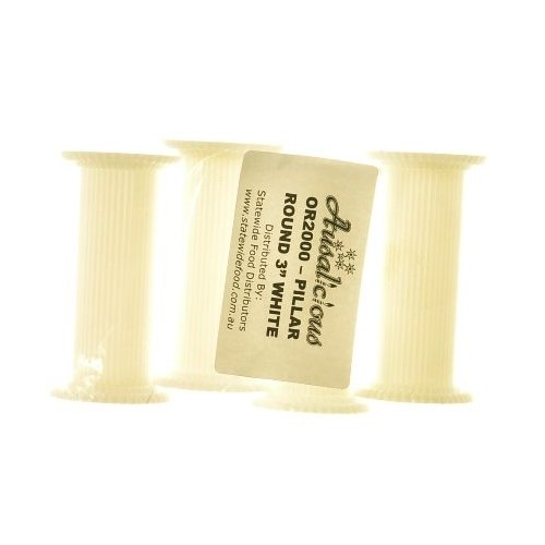 Pillar  Round 3 inch White (1 pillar)