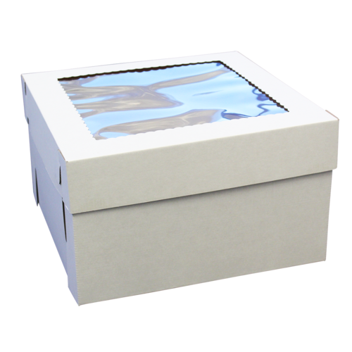 Cake Box 18x18x8" Top Window - E Flute