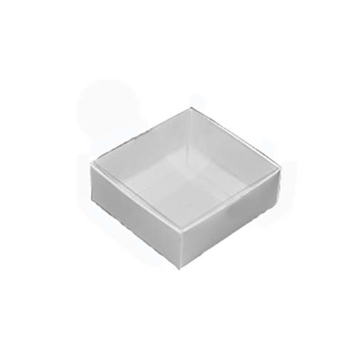 Chocolate Box 10x10x4 cm with Clear Lid