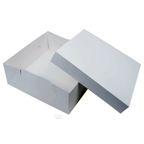 Confeta 12x12x6" Cake Box 600um White Milkboard (50)