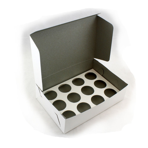 12 Hole Budget Mini Cupcake Box (Ctn 100)