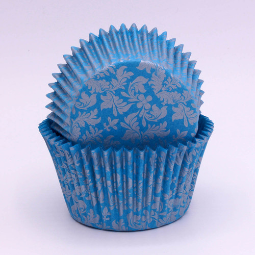 Confeta Patty Pan #408 Blue/Silver High Tea (500)