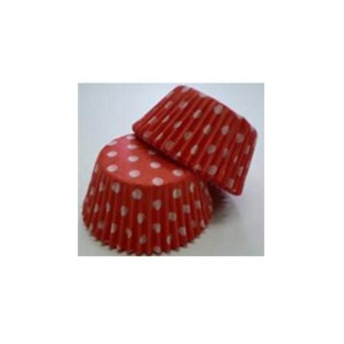 Confeta Patty Pan #408 Red/White Polka Dots  (500)