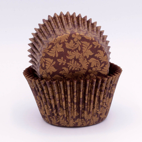 Confeta Patty Pan #750 Choc/Gold High Tea (500)