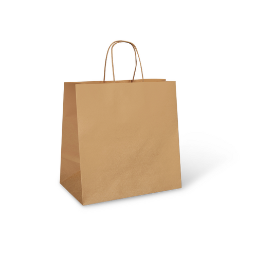 Twist Handle Kraft Paper Bag UBER - 300x300x180MM