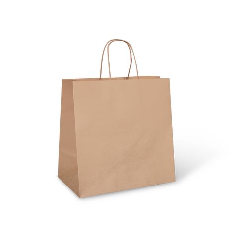 Twist Handle Kraft Paper Bag  X - Large - 420X320X110MM