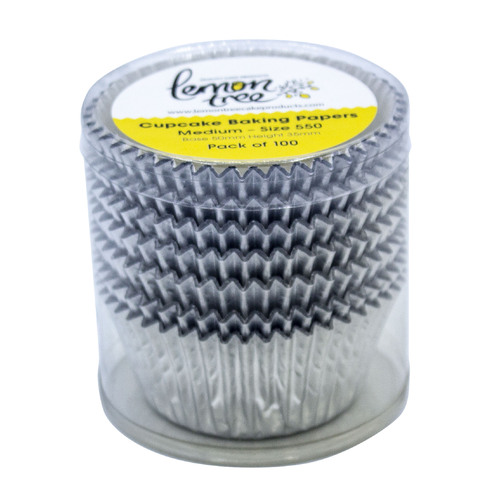 Patty Pans #550 SILVER FOIL 100pc