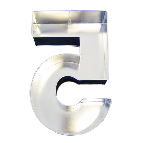 Number 5 Cake Tin 345mm High