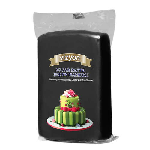 Vizyon Fondant Black 1kg