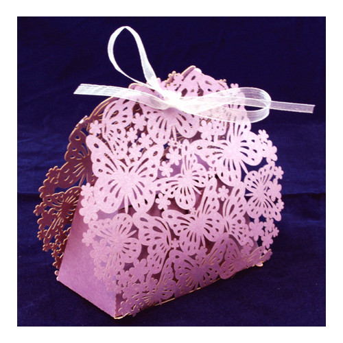 Gift Box  Butterfly &amp; Flower Purple(10)