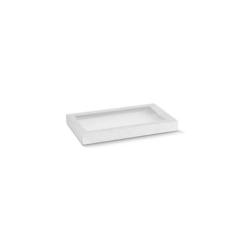 LID White with PET Window suits Catering Tray WCTS255