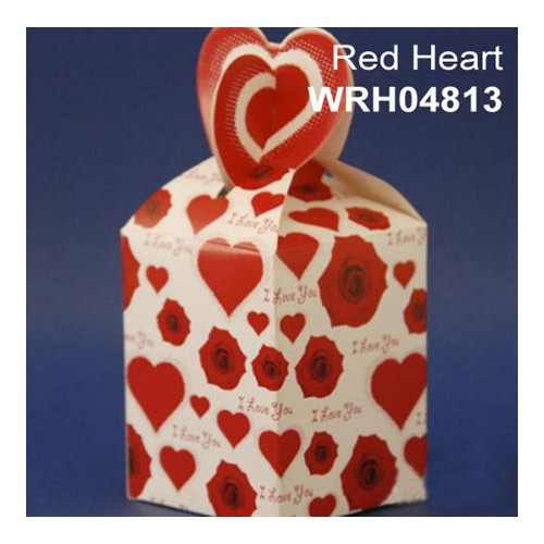 Favour Box  Red Hearts (10 Pieces)