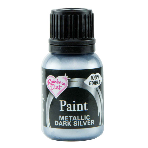 Metallic Paint  Dark Silver 25ml Best Before 02/23